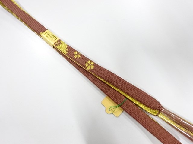 未使用品　正絹　高麗　手組帯締め